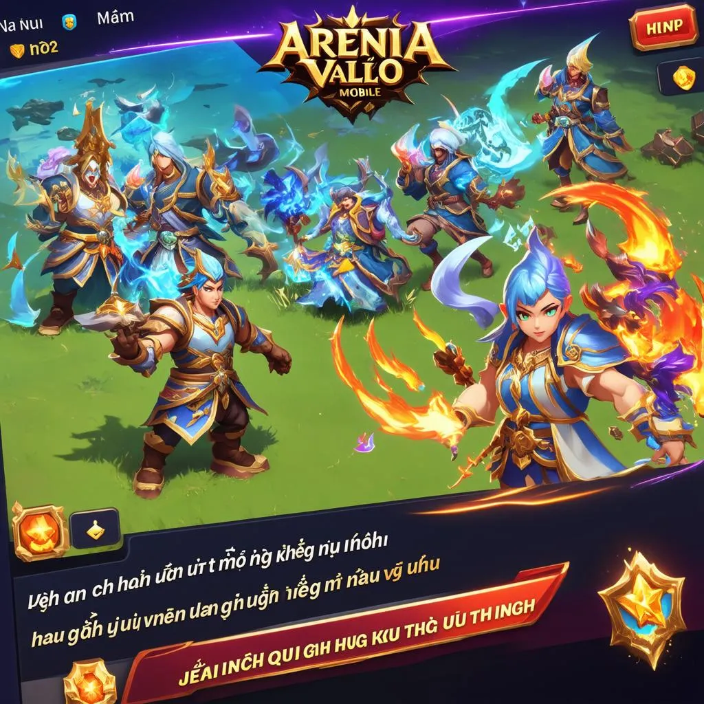 Hình ảnh giao diện game Liên Quân China Việt hóa