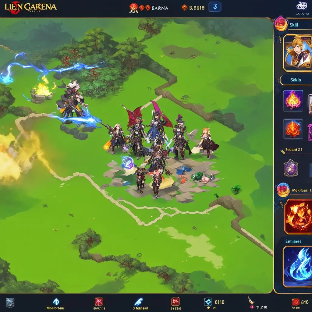 Gameplay of Lien Quan Garena