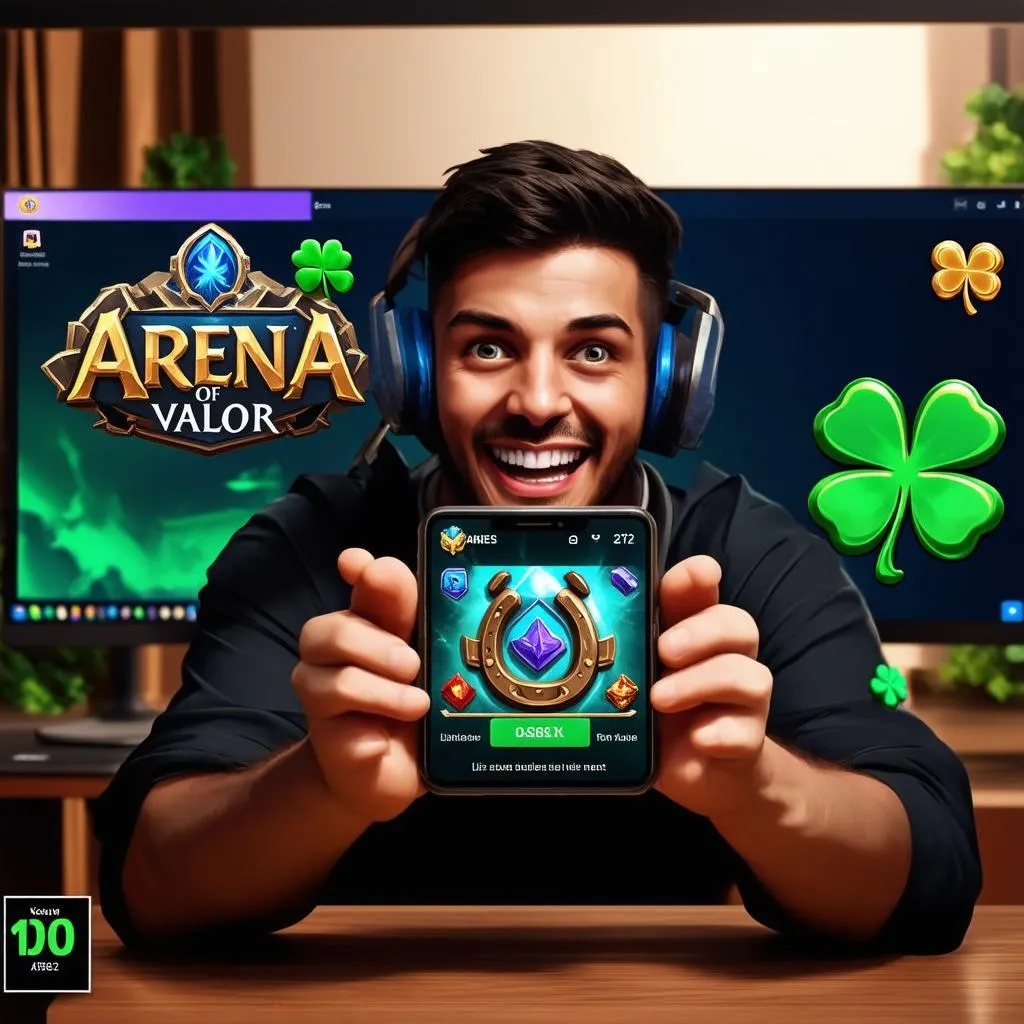 A player feeling lucky when playing Arena of Valor