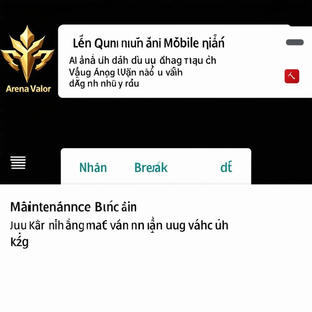 Bảo trì Liên Quân Mobile