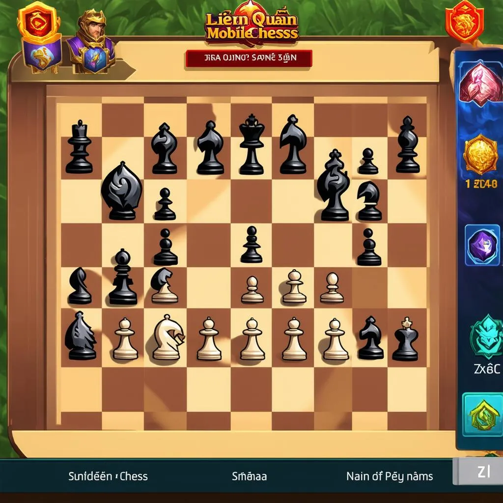 Giao diện Liên Quân Mobile Chess