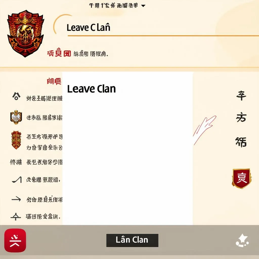 Giao diện Clan Liên Quân Mobile