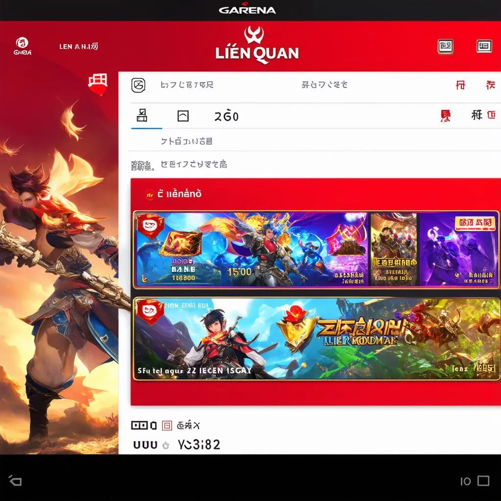 Giao diện game Liên Quân Mobile