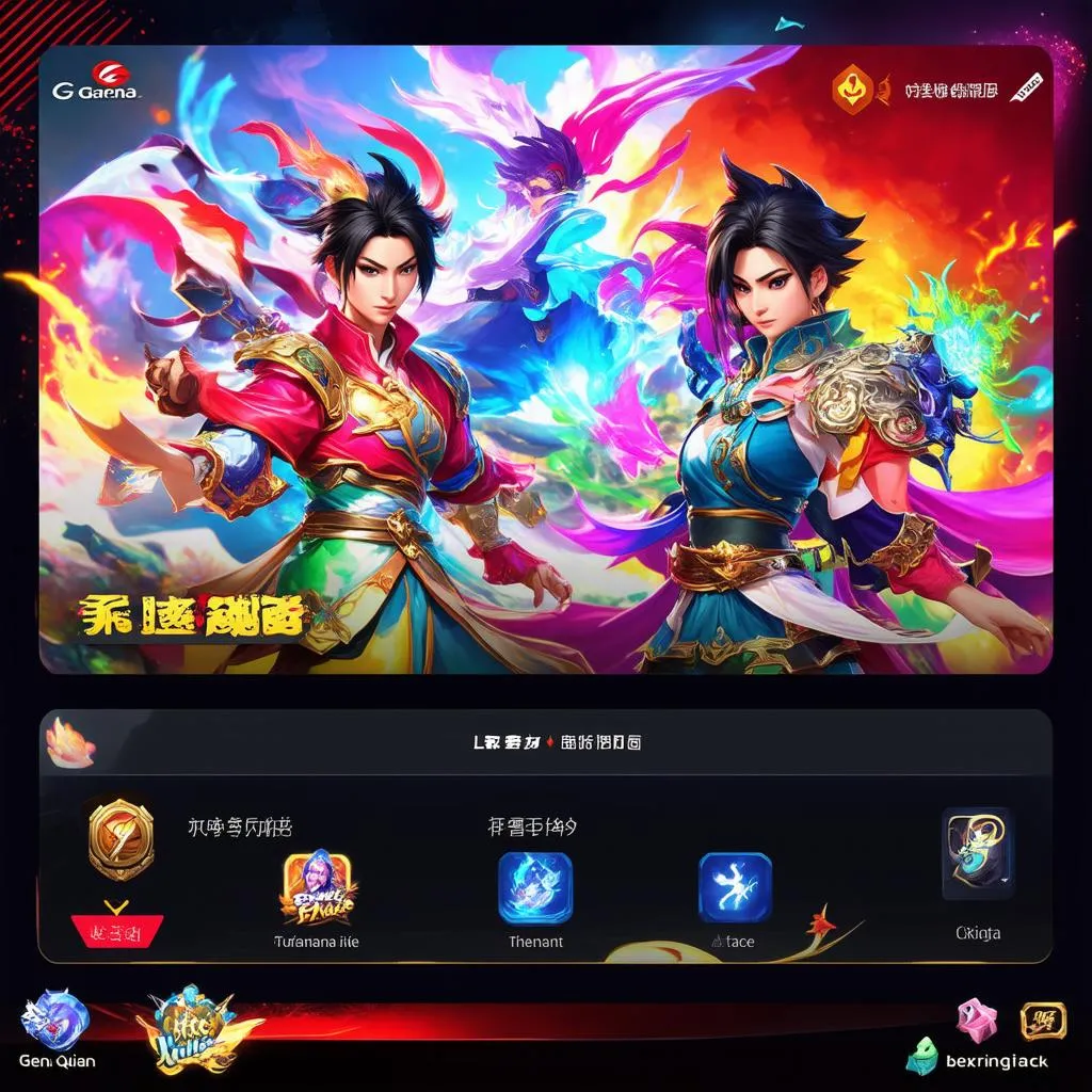 Giao diện chính game Liên Quân Mobile