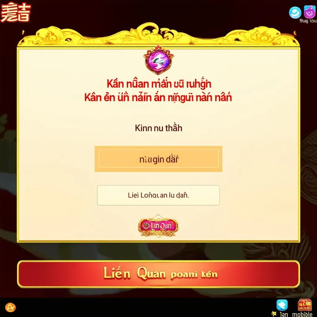 Liên Quân Mobile - Giao diện đăng nhập