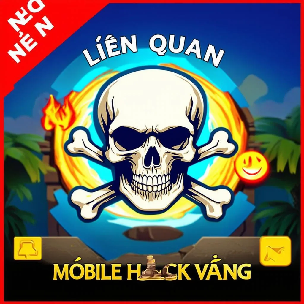 Hình ảnh cảnh báo lừa đảo hack vàng Liên Quân