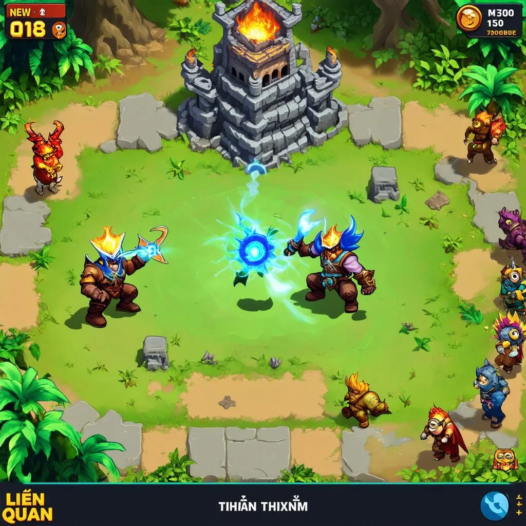 Game Liên Quân Mobile trên map xi măng