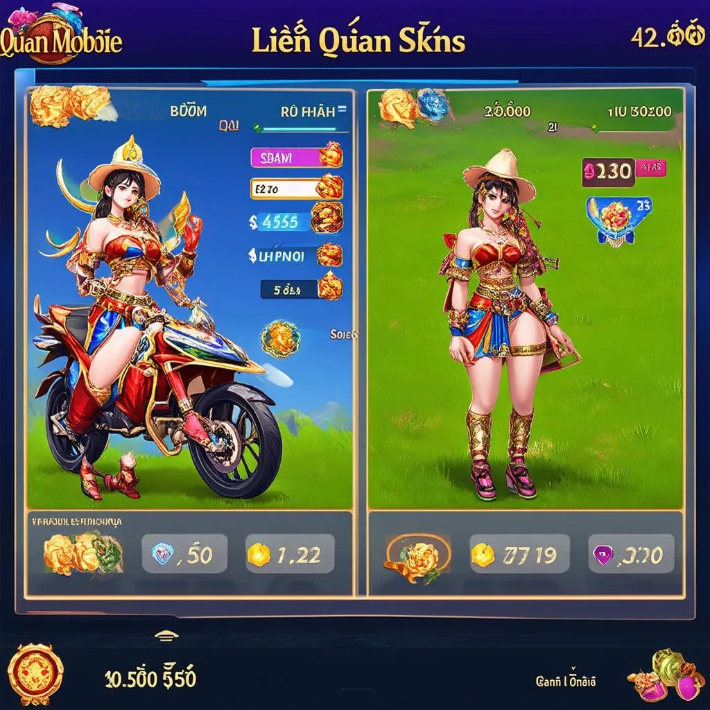 Hình ảnh game Liên Quân Mobile với skin đã được mod