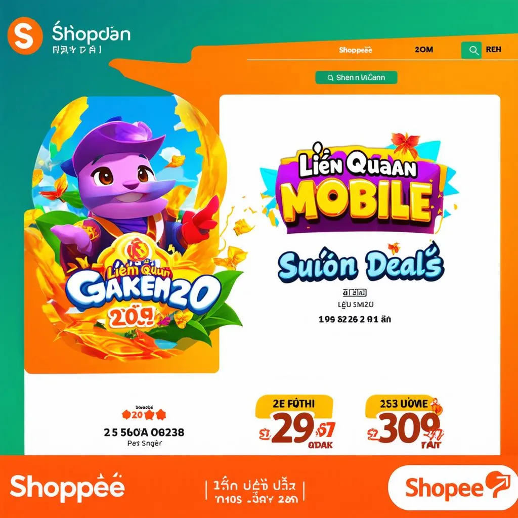 Game Liên Quân Mobile trên Shopee