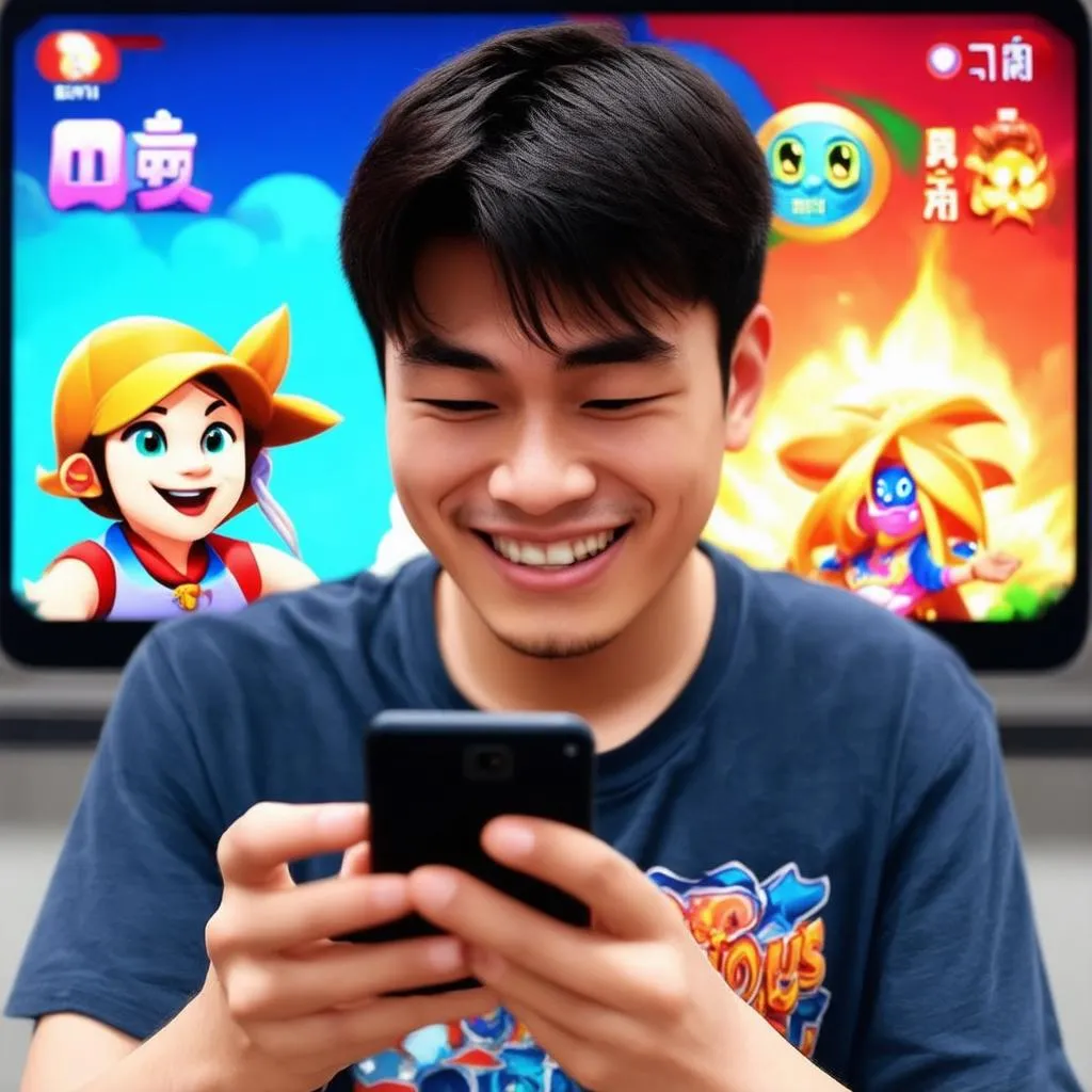 Game thủ chơi Liên Quân Mobile