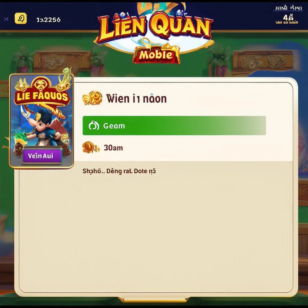 Hình ảnh thông báo bảo trì game Liên Quân Mobile