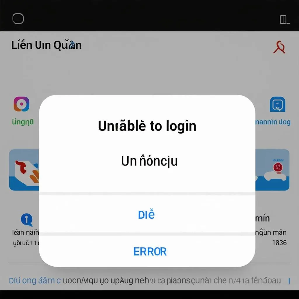Lỗi không thể đăng nhập Liên Quân