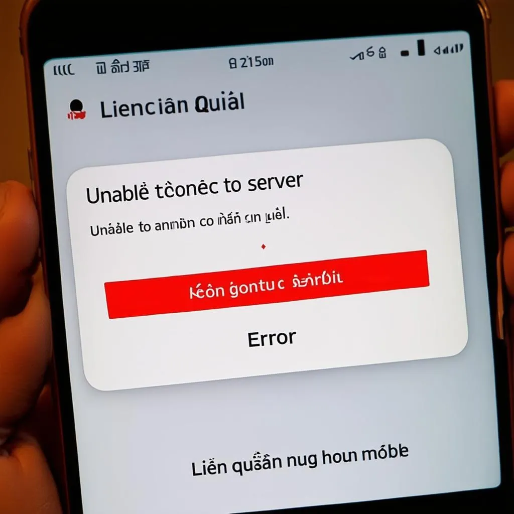 Lỗi không vào được Liên Quân Mobile