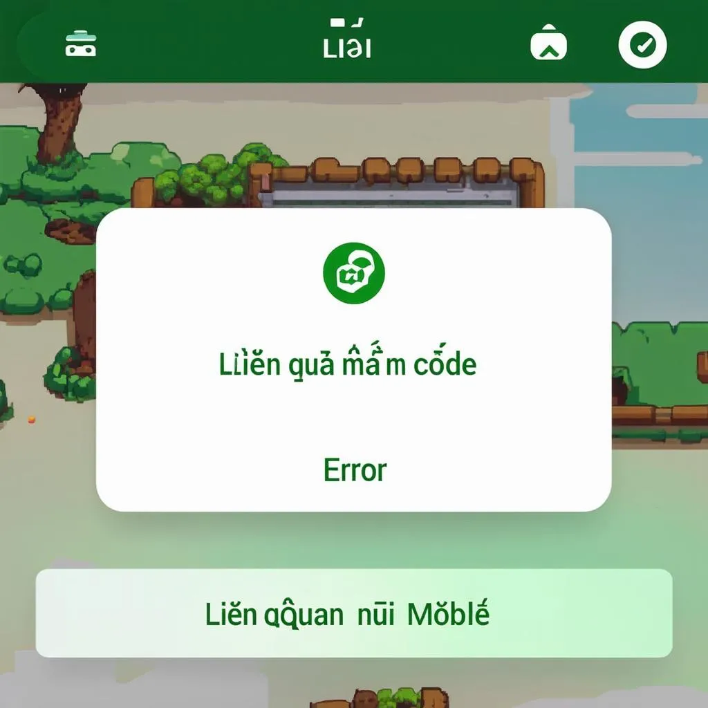 Lỗi nhập code Liên Quân