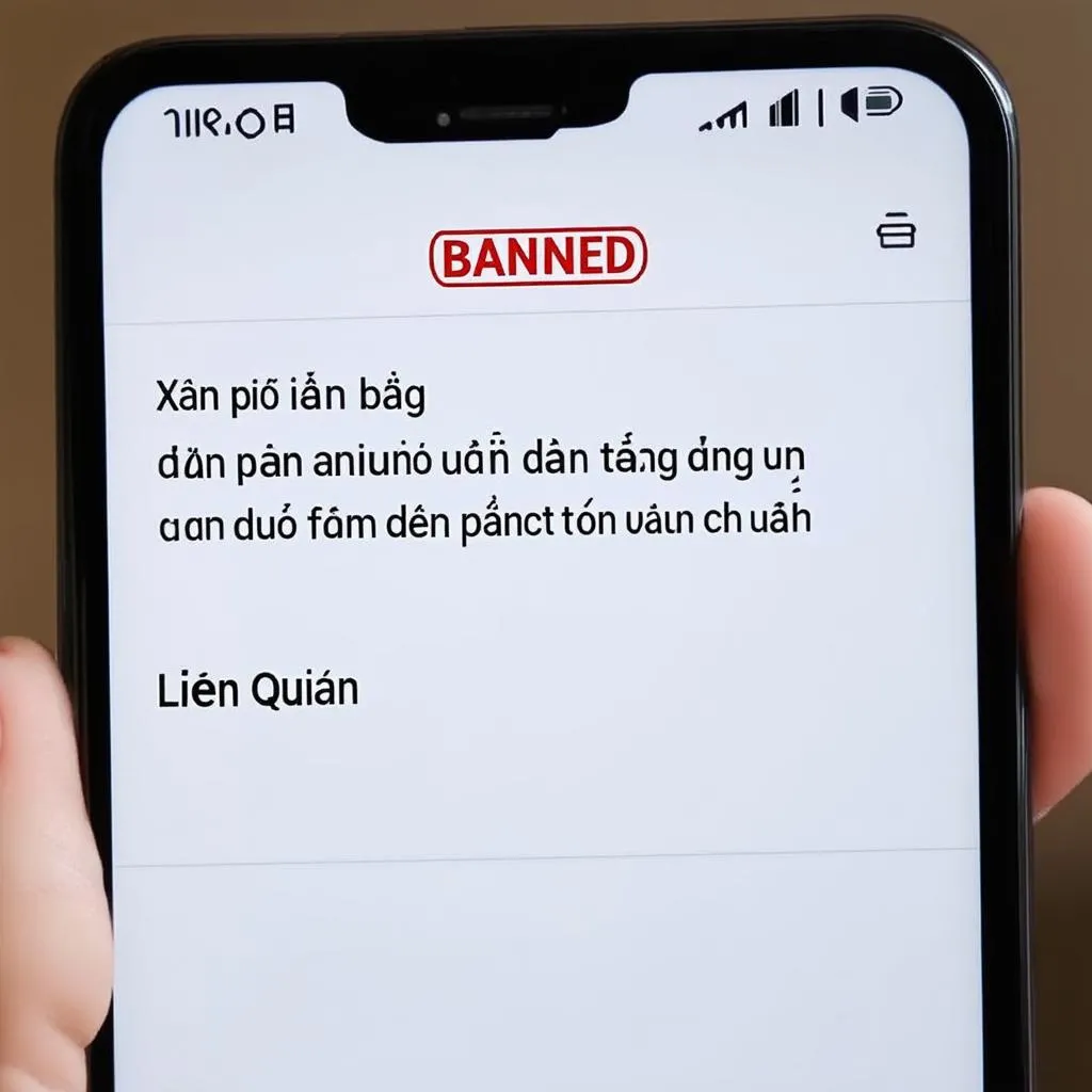 Lỗi nick Liên Quân bị ban