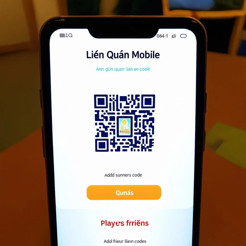 QR code for adding friends in game