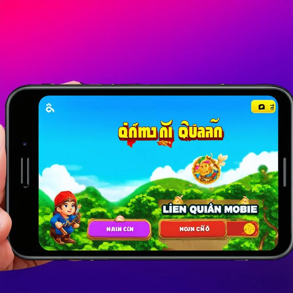 Màn hình chơi game Liên Quân Mobile