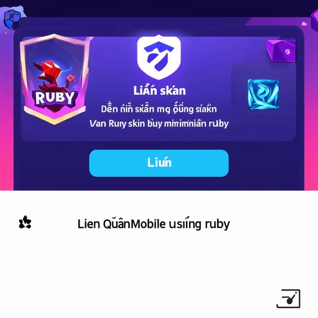 mua skin liên quân bằng ruby