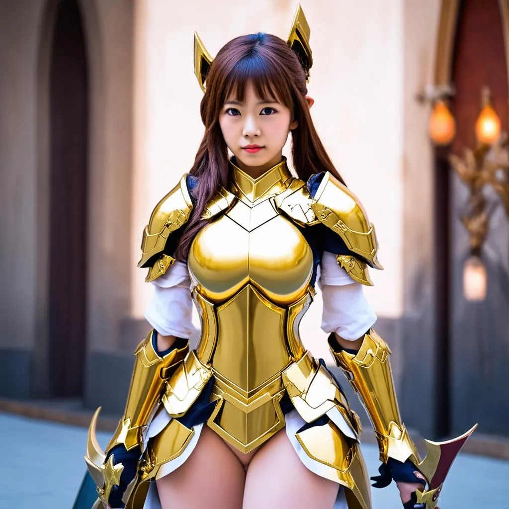 Nàng tiên hoàng kim Airi cosplay