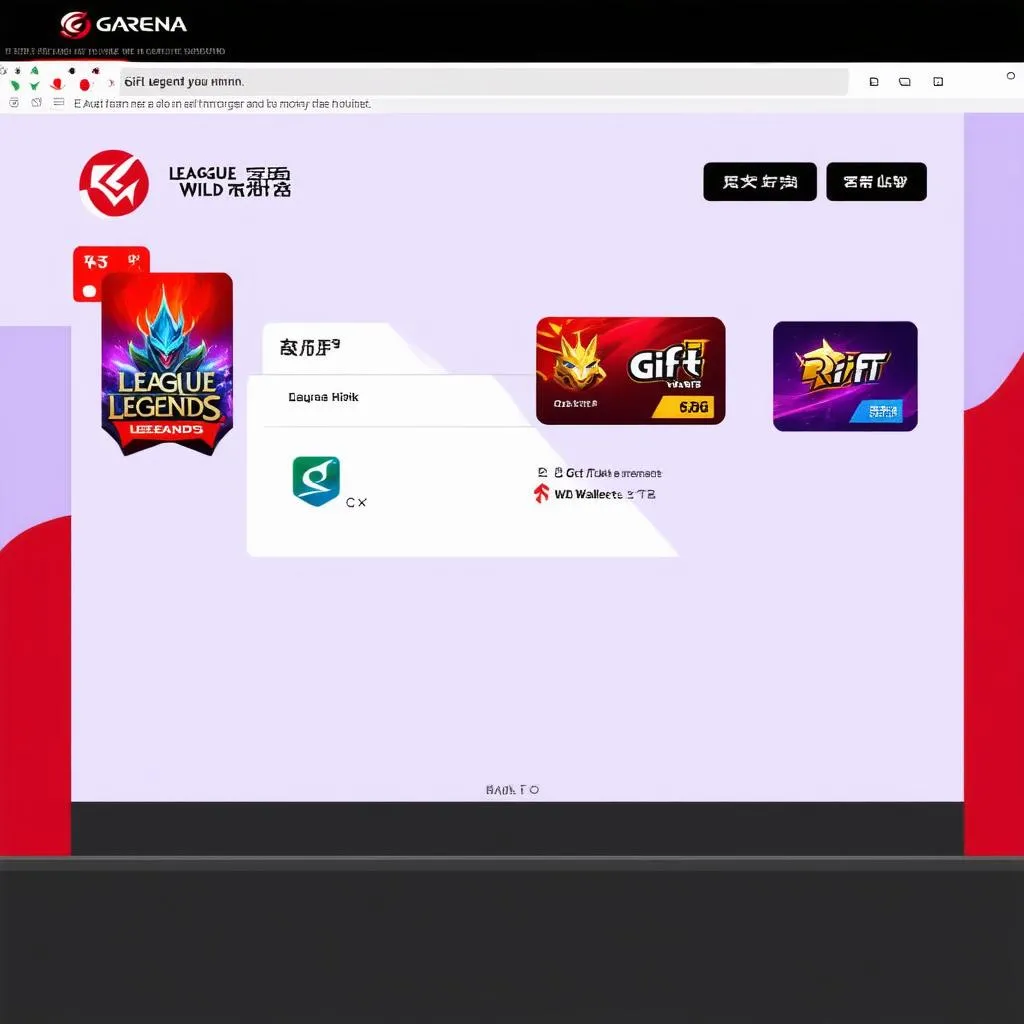 Nạp thẻ Liên Quân qua website Garena