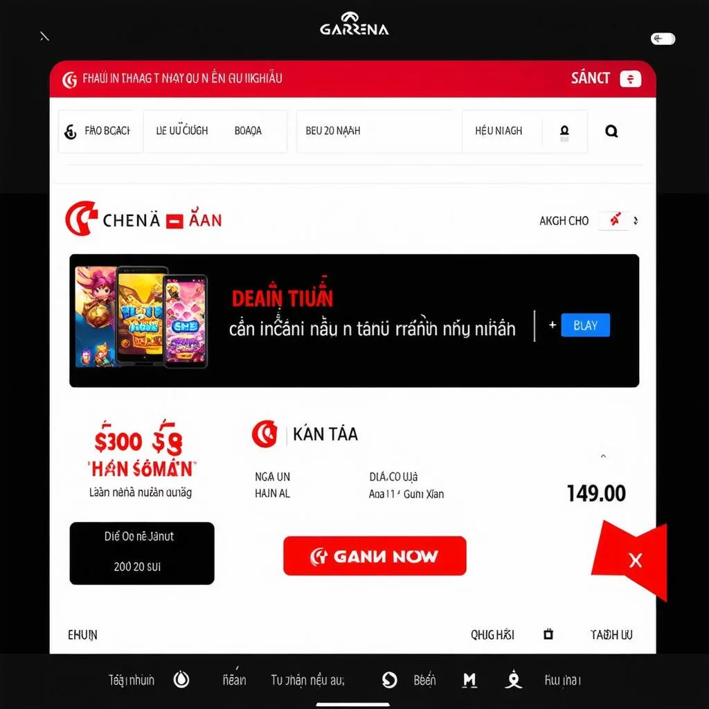 Chọn game Liên Quân Mobile trên Shop Garena