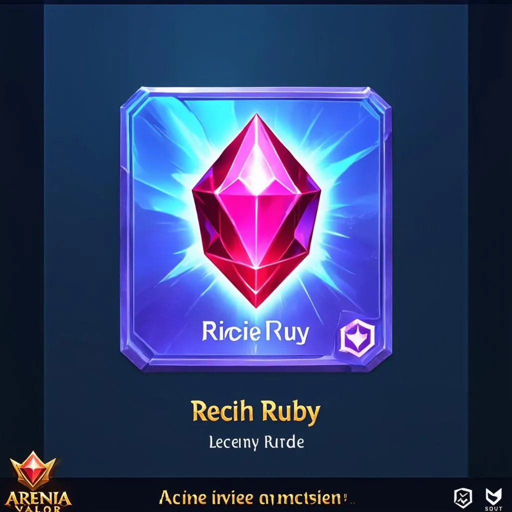 Nhận ruby trong game liên quân