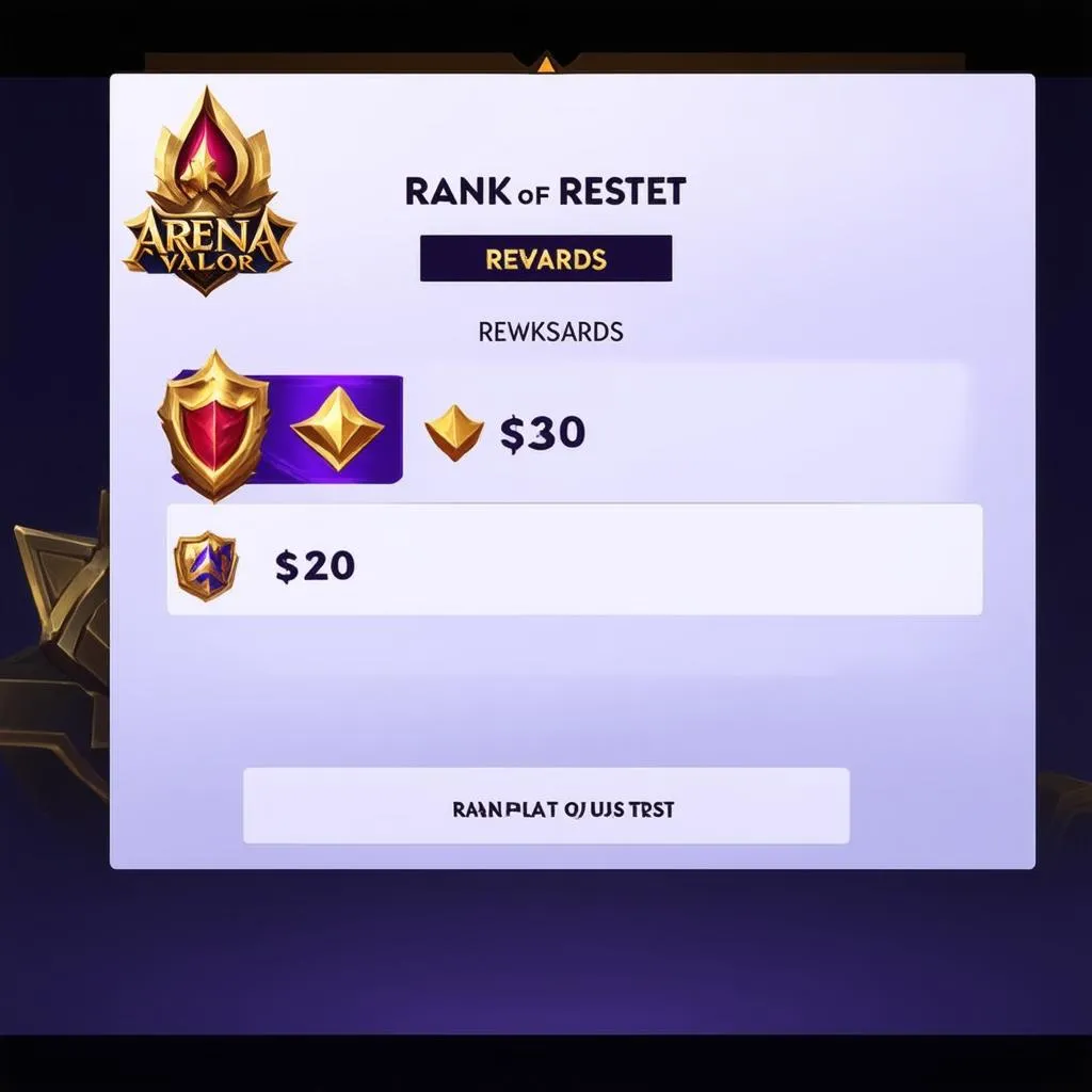 Hình ảnh reset rank liên quân