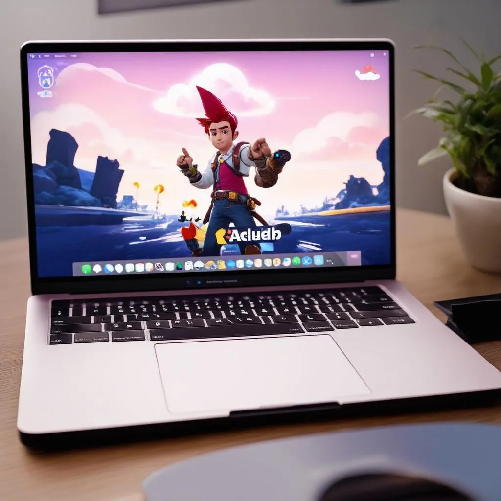 Hình ảnh chơi liên quân trên macbook