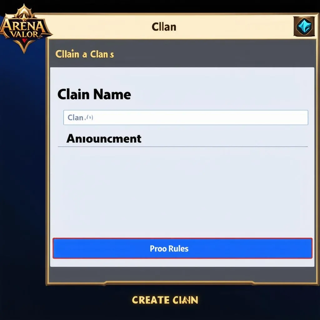 Creating a clan in Arena of Valor