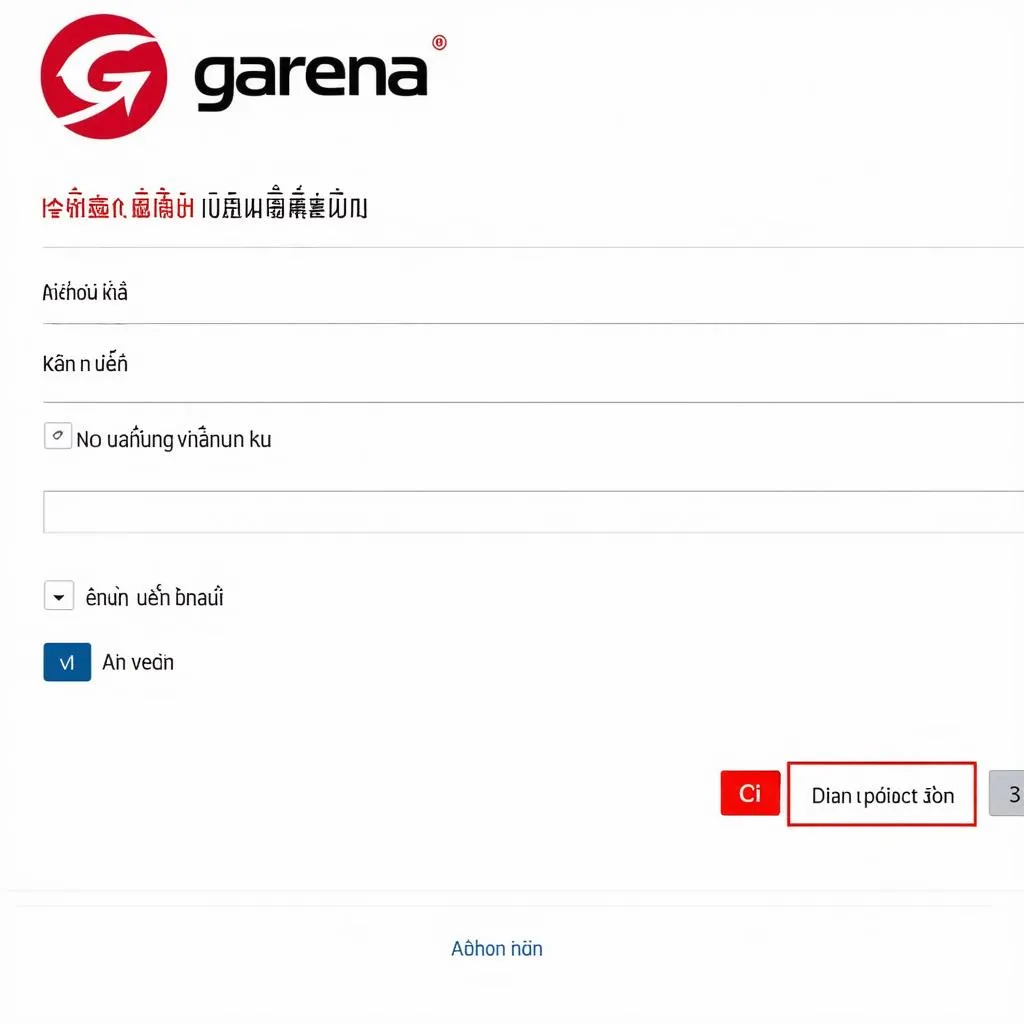 Tạo tài khoản Garena