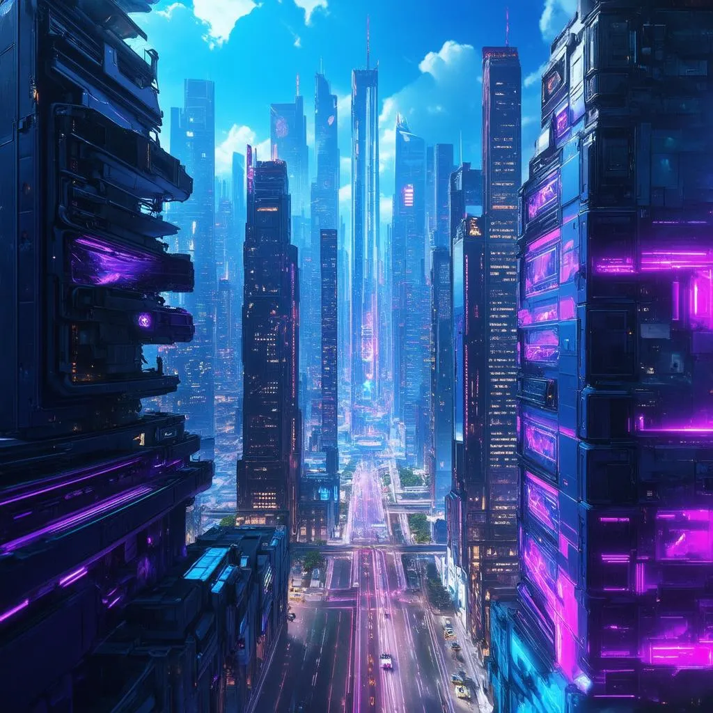 Thành phố cyberpunk Liên Quân