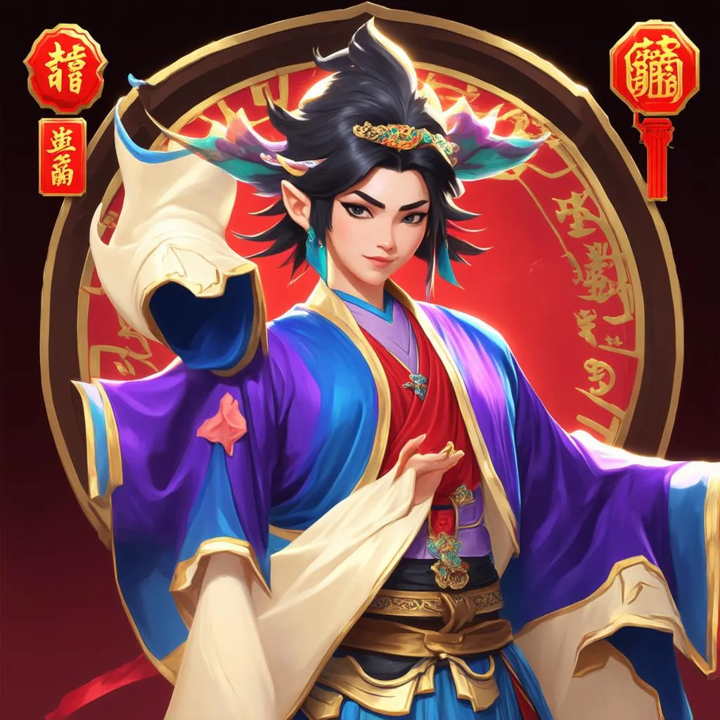 Lien Quan skin with Feng Shui elements