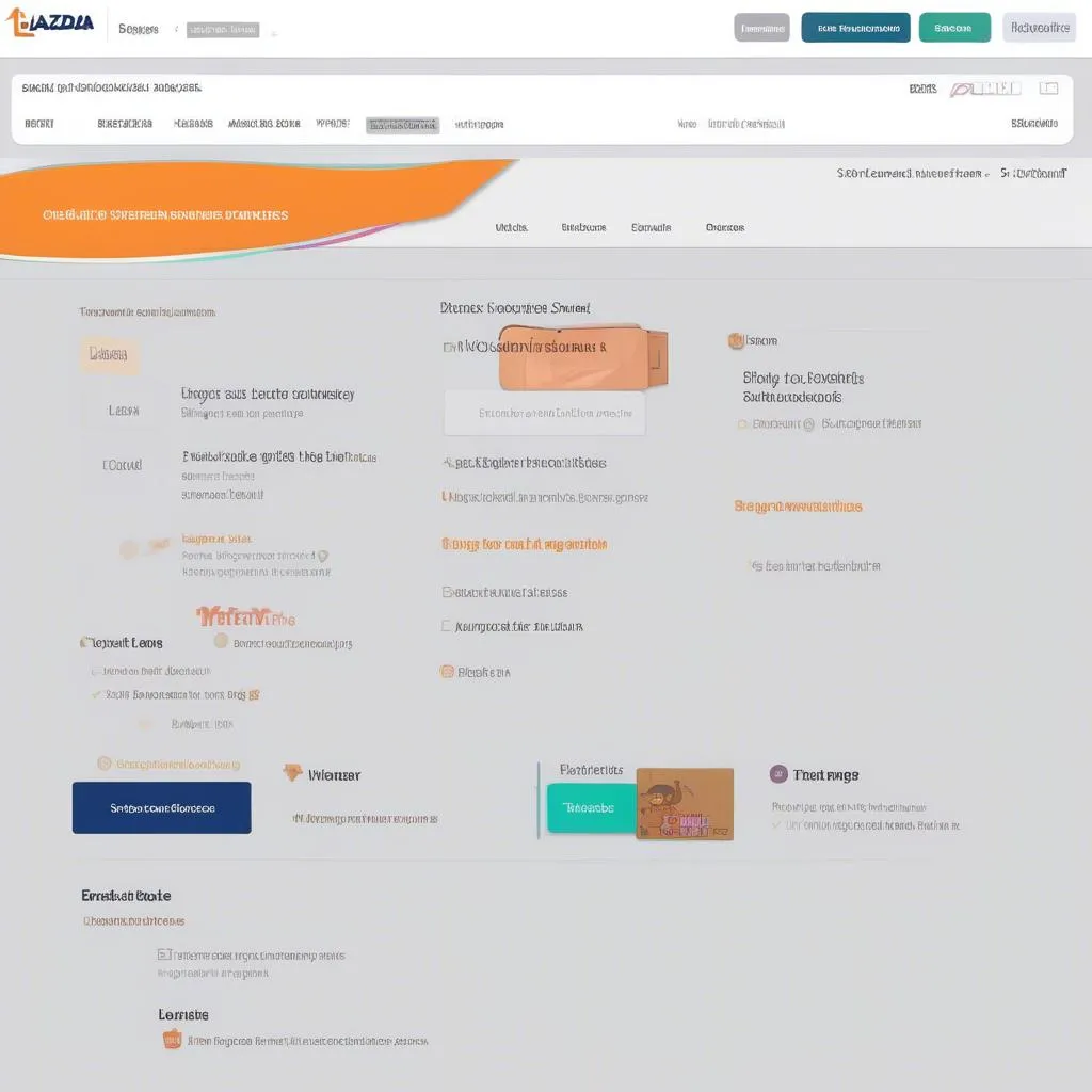 Giao diện Lazada Seller Center