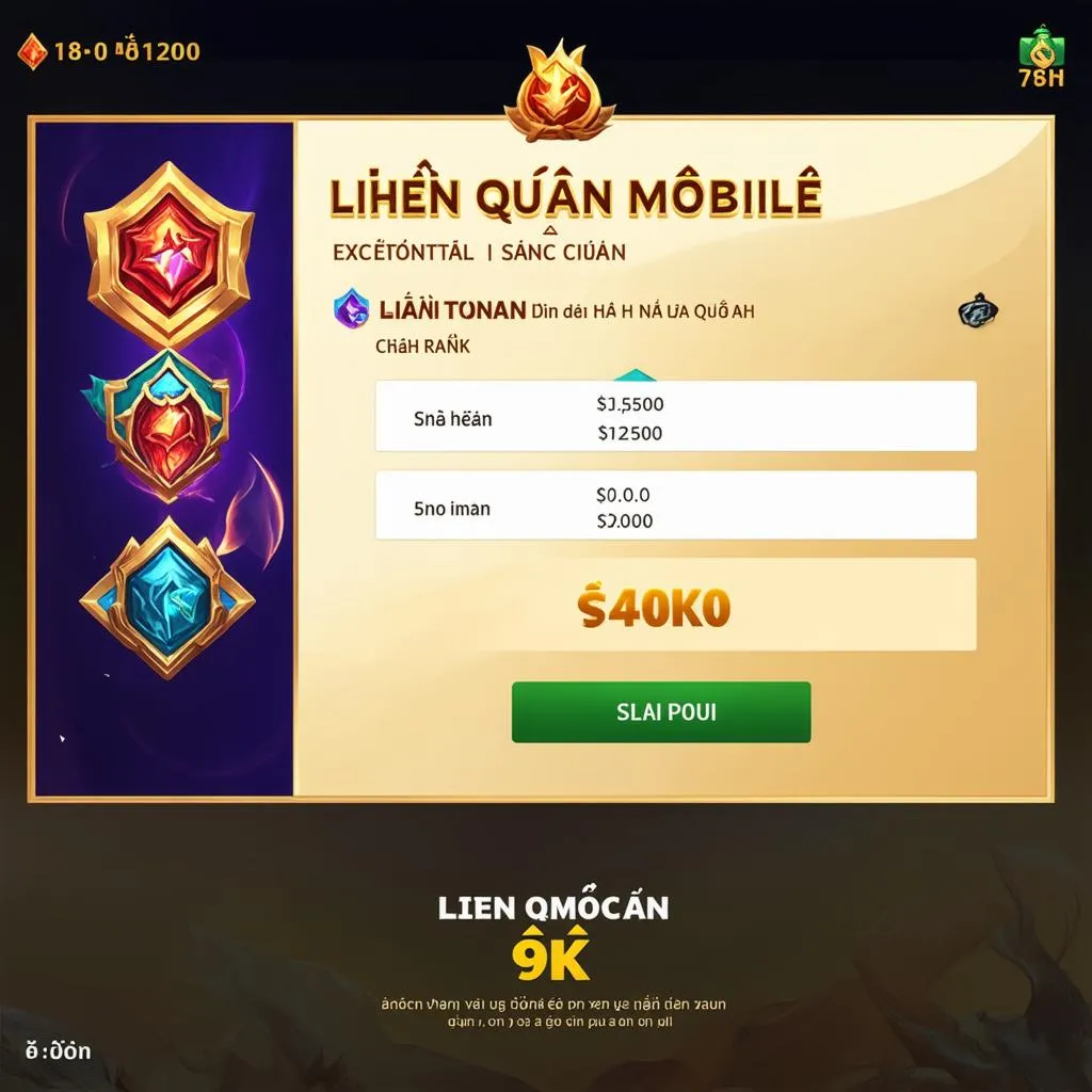 Acc Liên Quân 9k VIP