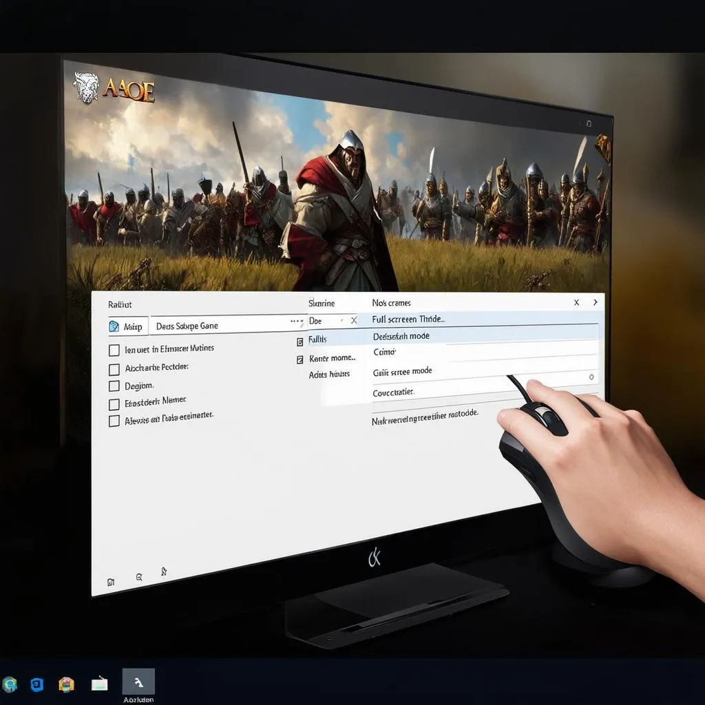 Cách Chỉnh Full Màn Hình Chơi AoE
