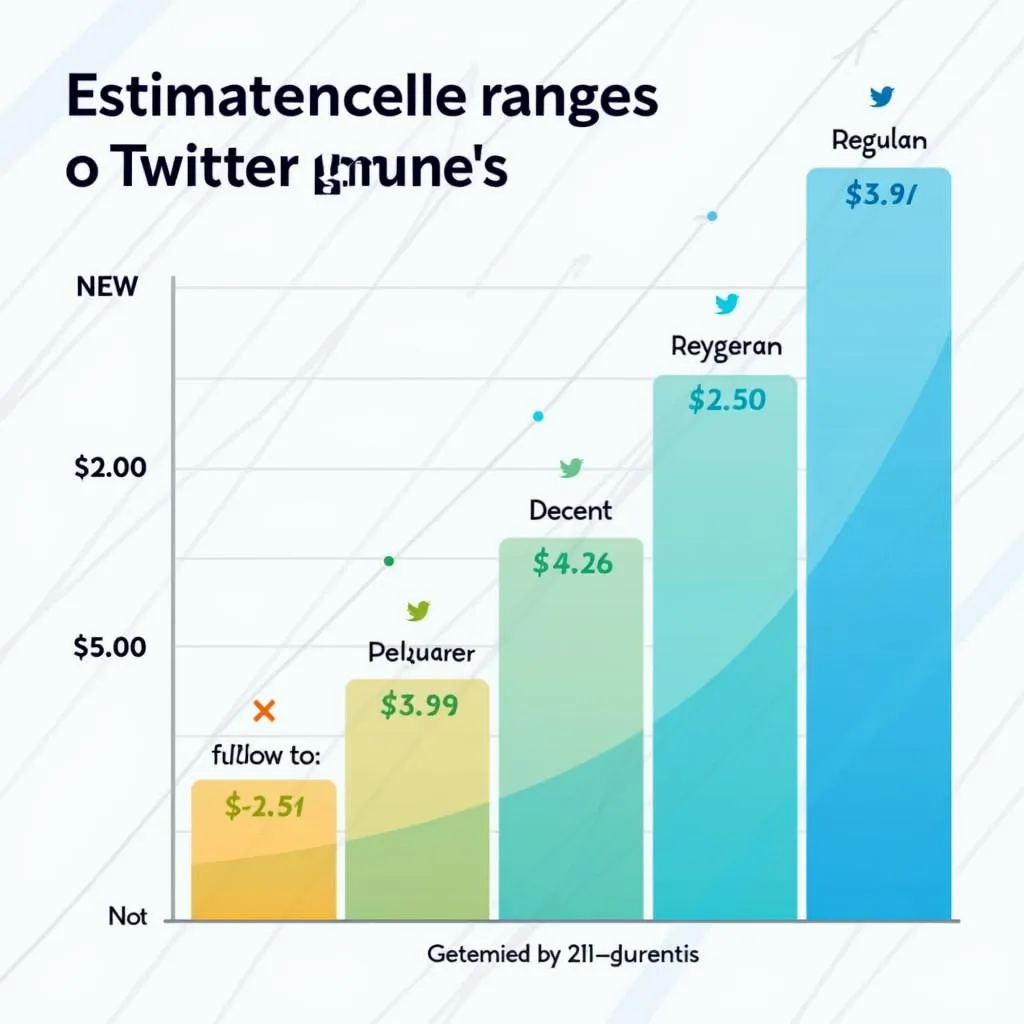 Bảng giá tài khoản Twitter theo lượng follow