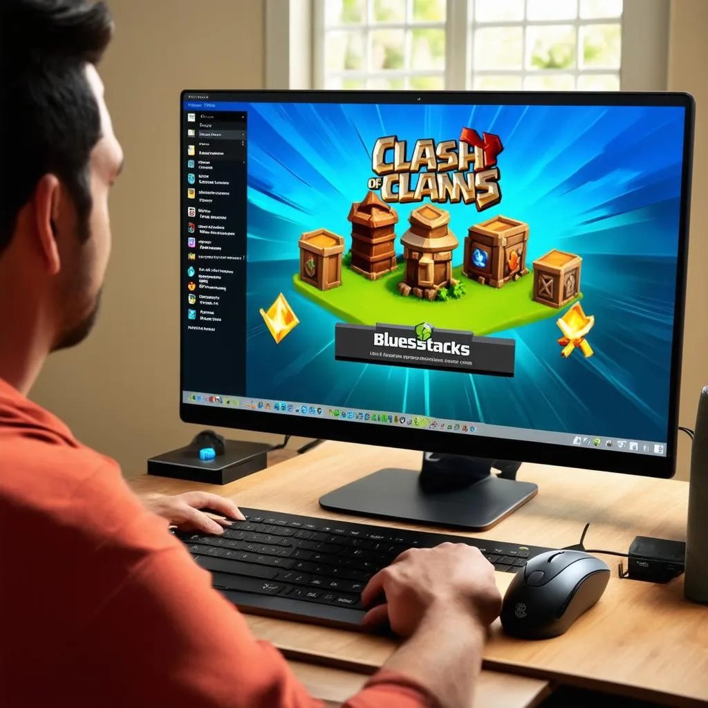 cách chơi clash of clans trên bluestacks