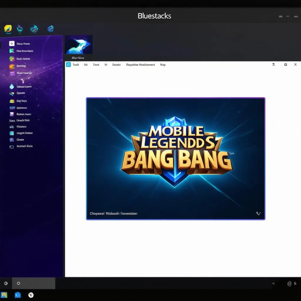 Bluestacks hiển thị trên PC