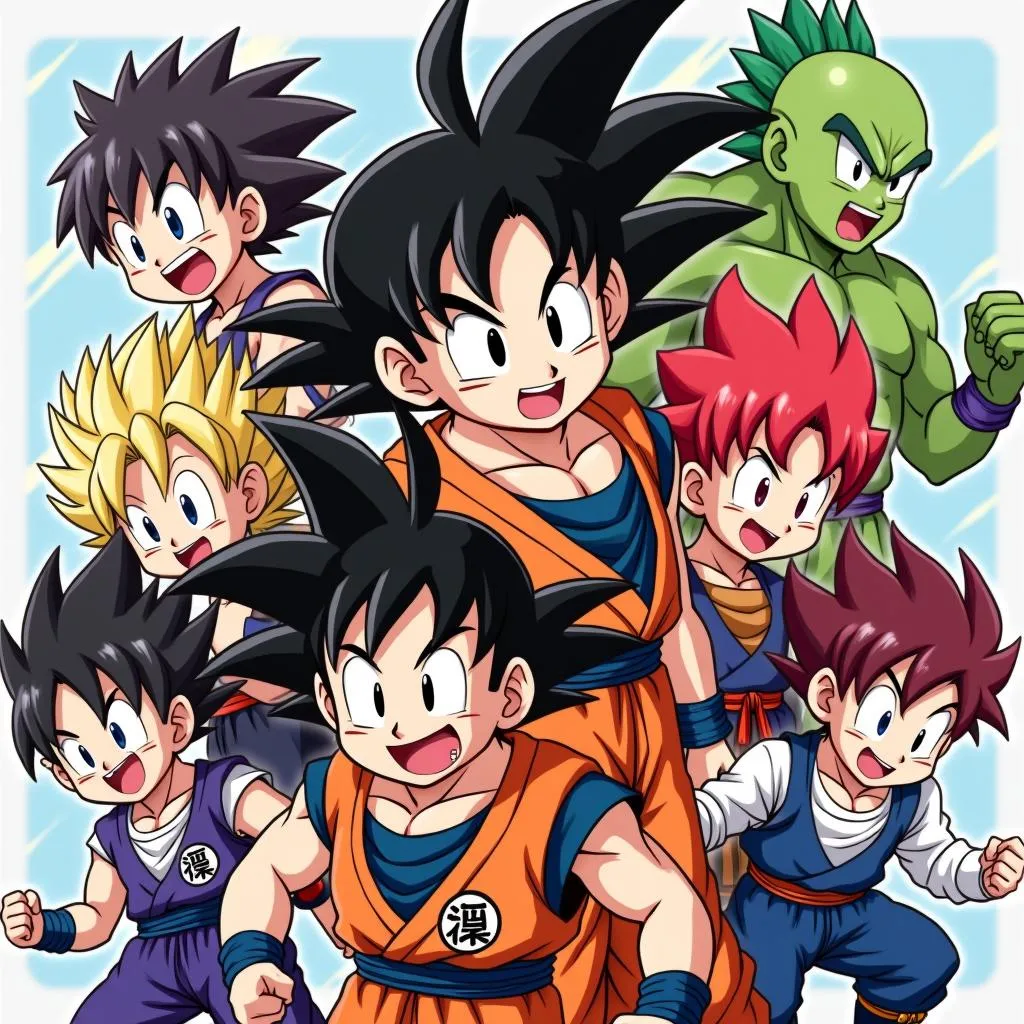 Các nhân vật trong game Little Fighter Dragon Ball