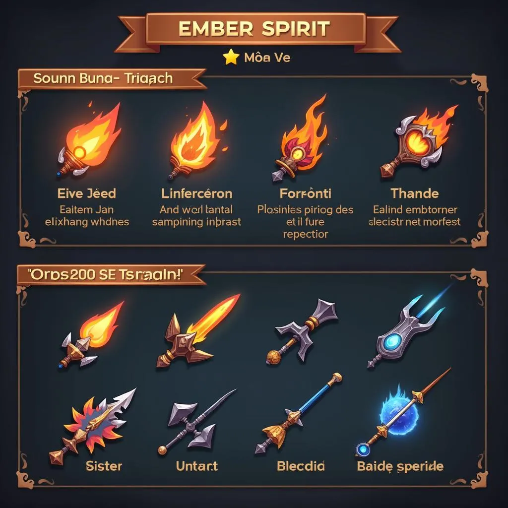 Hướng dẫn chơi Ember Spirit: Trang bị và bảng ngọc