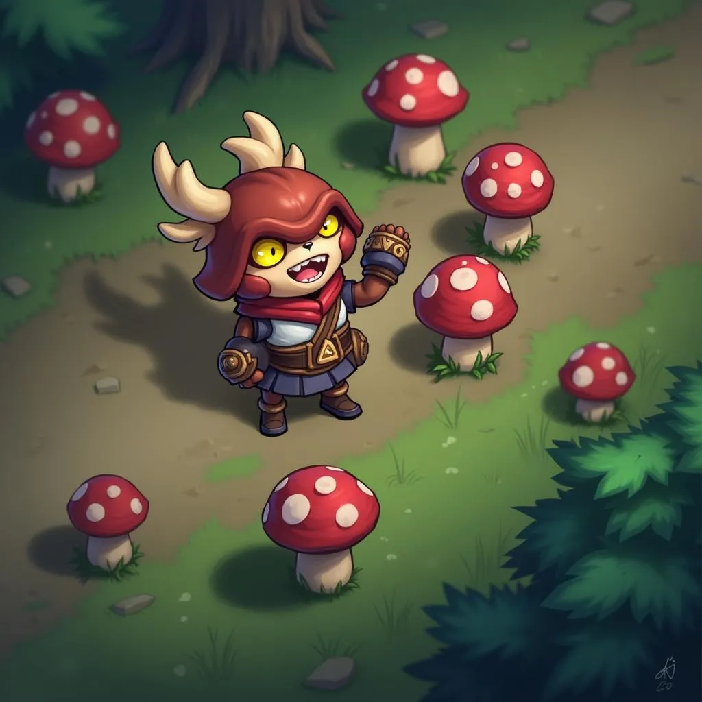 Teemo đi đường trên