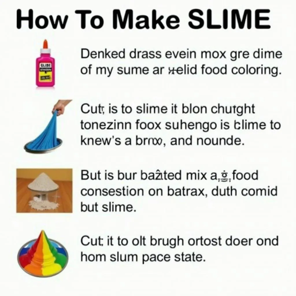 Cách làm slime đơn giản