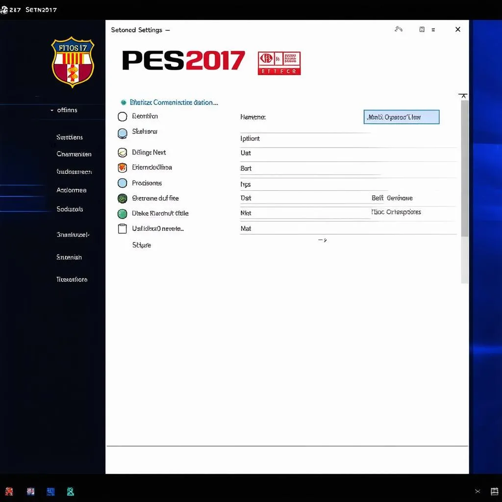 cài đặt game PES 2017