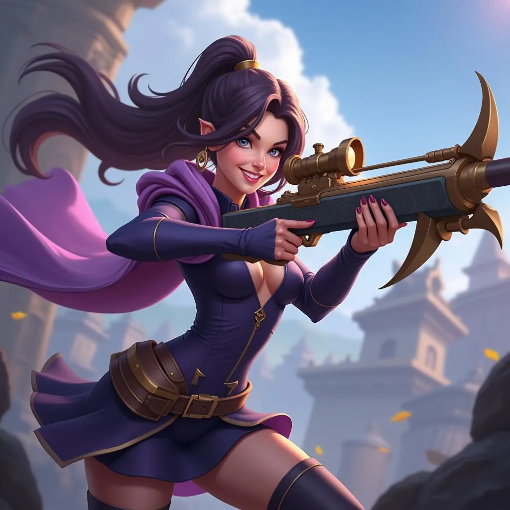 Caitlyn bắn tỉa từ xa gánh team