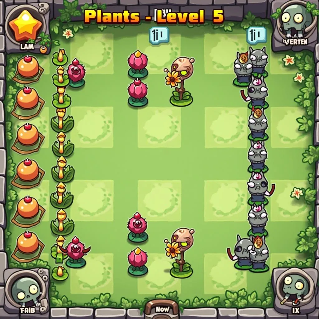 Phân tích chiến thuật màn 5.9 Plant vs Zombie