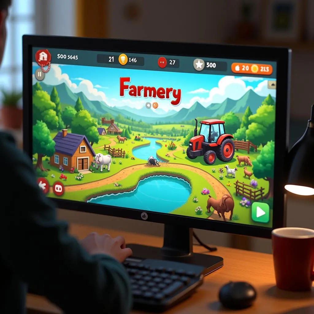 Hình ảnh chơi game Farmery trên máy tính