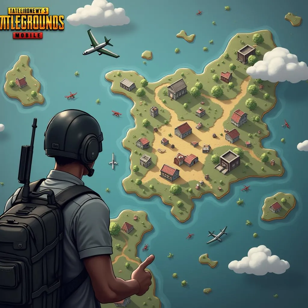 Chọn điểm rơi an toàn trong PUBG Mobile