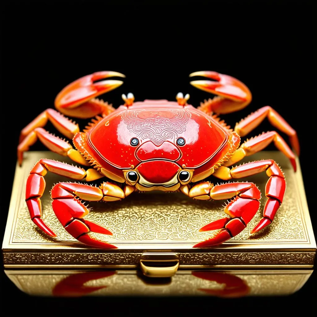 Crab case may mắn