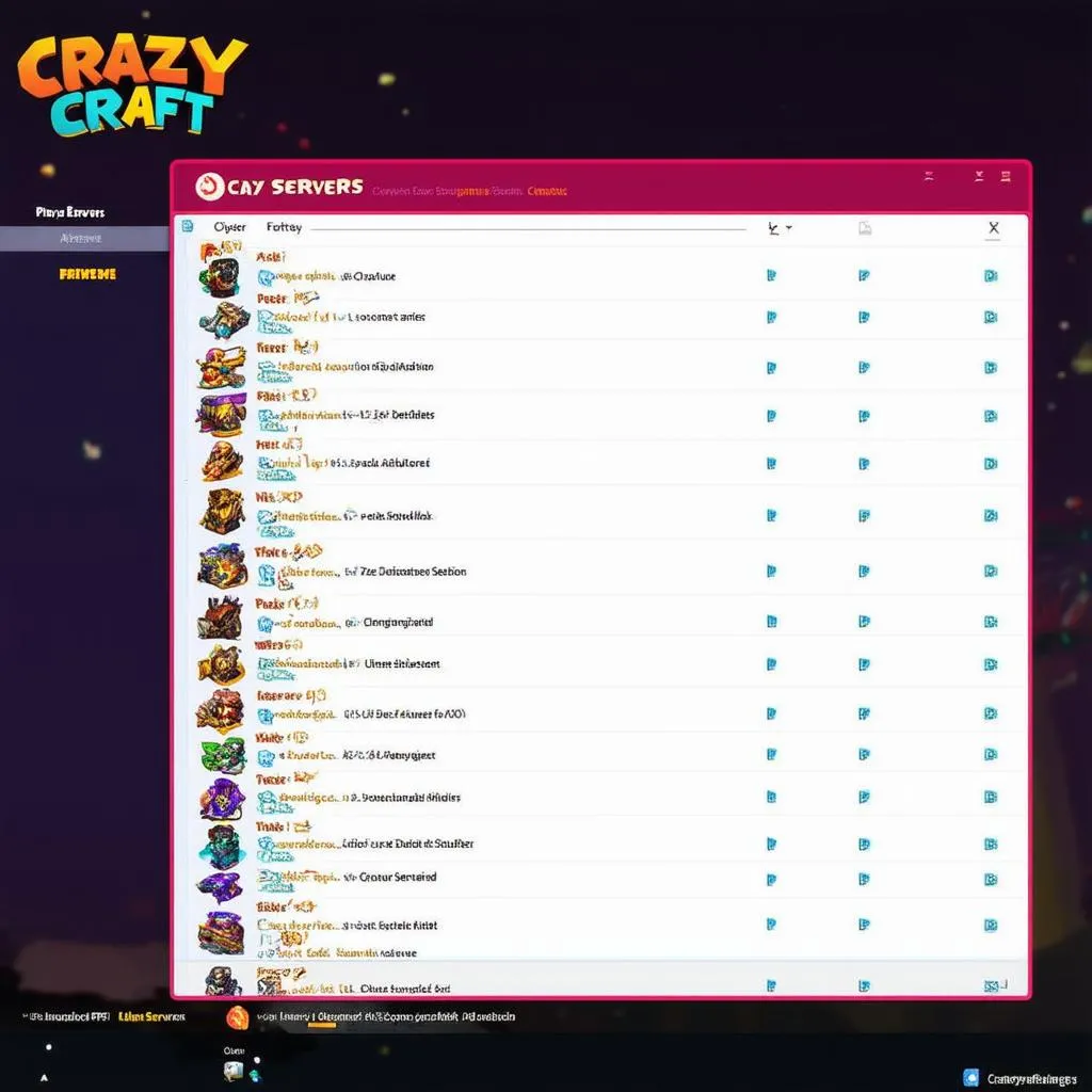 Crazy Craft Server List