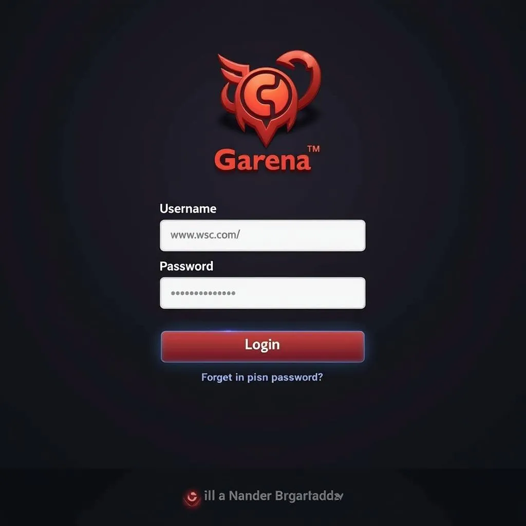 Đăng nhập tài khoản Garena